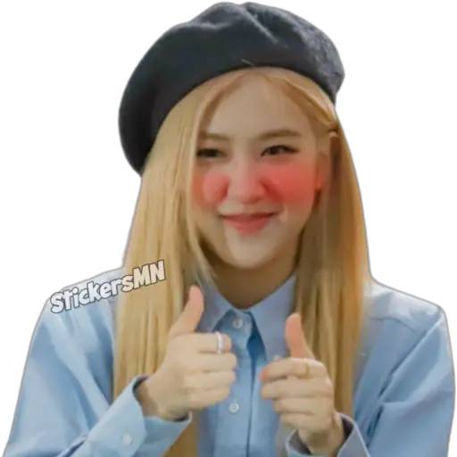 Набор стикеров Rose-Blackpink 💝 для WhatsApp 20