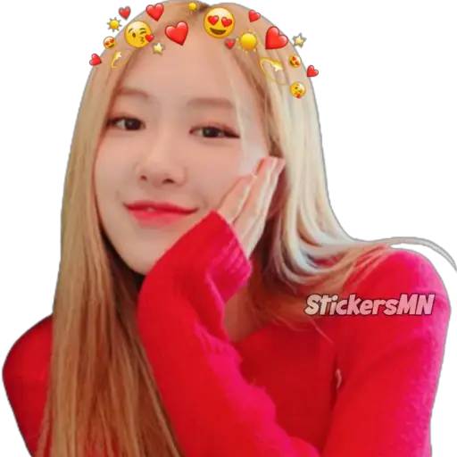 Набор стикеров Rose-Blackpink 💝 для WhatsApp 21