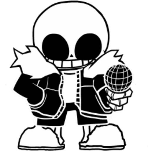 Набор стикеров Санс №10 для WhatsApp 19