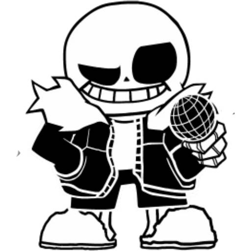 Набор стикеров Санс №10 для WhatsApp 20