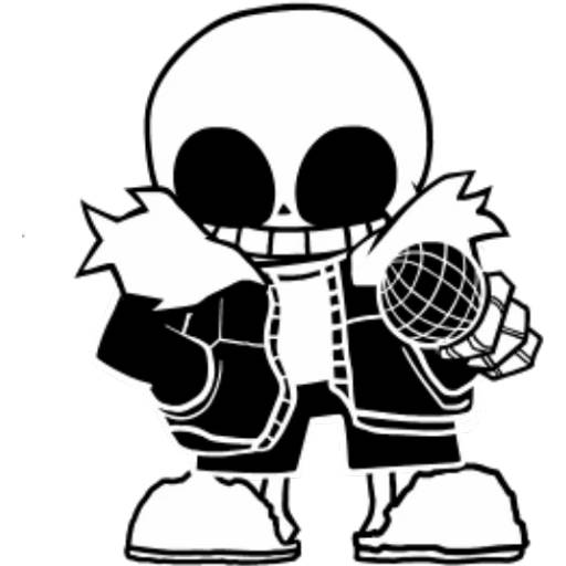 Набор стикеров Санс №10 для WhatsApp 21