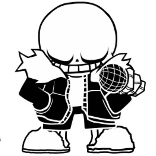 Набор стикеров Санс №10 для WhatsApp 22