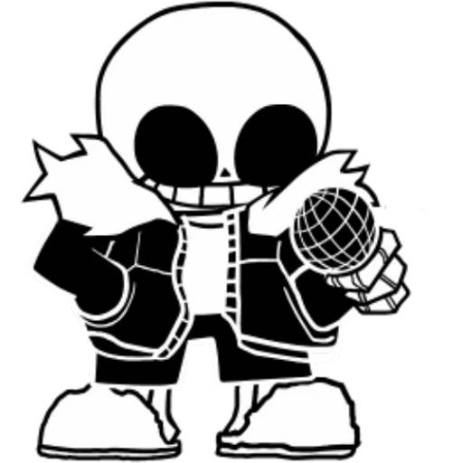 Набор стикеров Санс №10 для WhatsApp 24