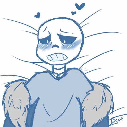 Набор стикеров Санс №13 для WhatsApp 10