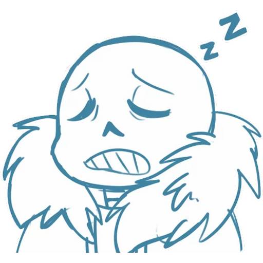 Набор стикеров Санс №13 для WhatsApp 4