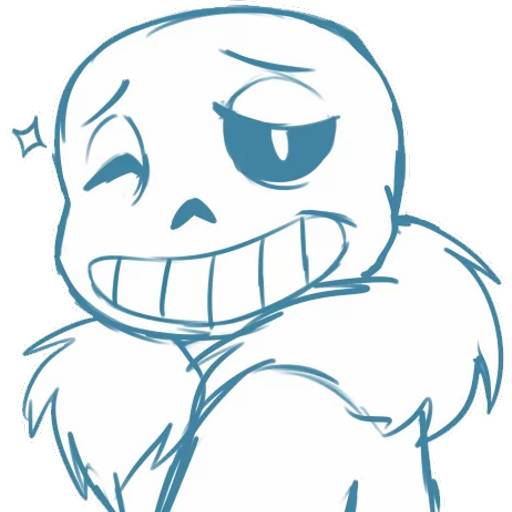 Набор стикеров Санс №13 для WhatsApp 5