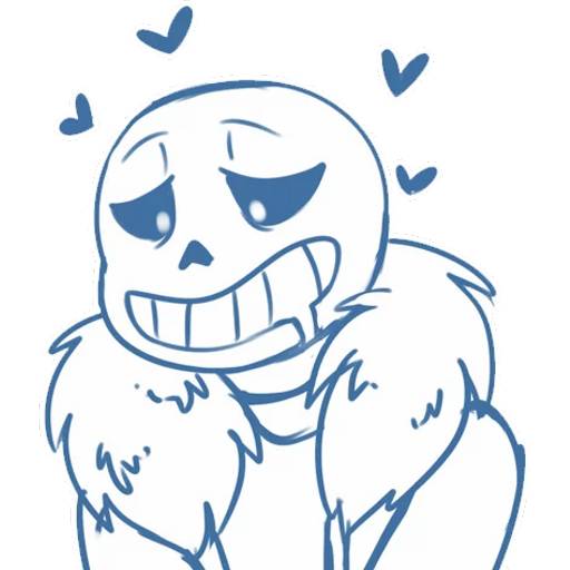 Набор стикеров Санс №13 для WhatsApp 8