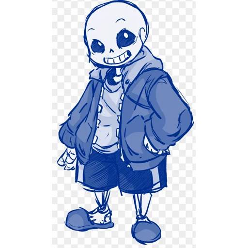 Набор стикеров Санс №20 для WhatsApp 5