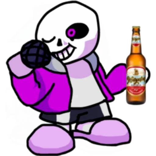 Набор стикеров Санс №5 для WhatsApp 17