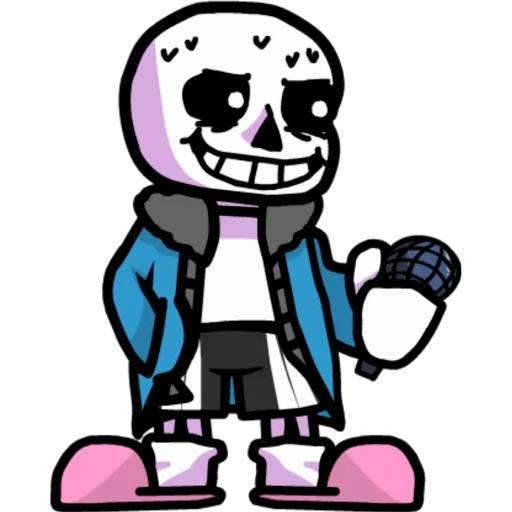 Набор стикеров Санс №6 для WhatsApp 20