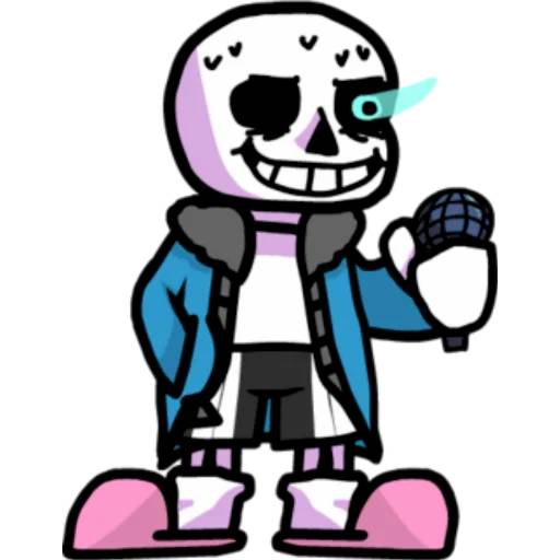 Набор стикеров Санс №6 для WhatsApp 3