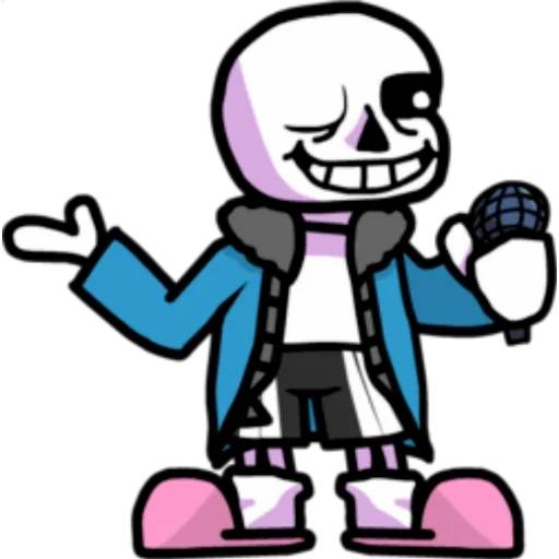 Набор стикеров Санс №6 для WhatsApp 4