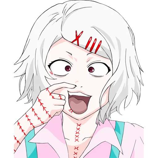 Набор стикеров Токийский Гуль №34 для WhatsApp 30