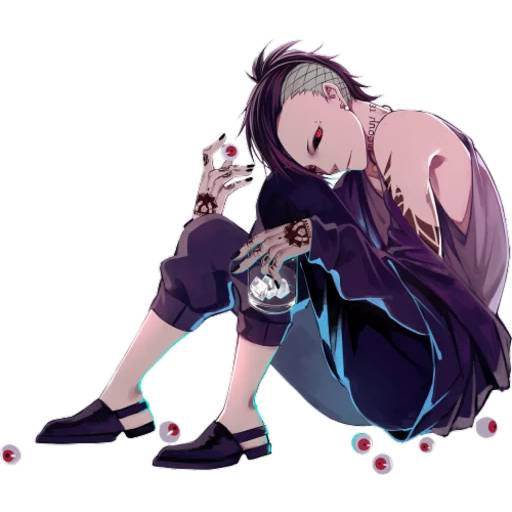 Набор стикеров Токийский Гуль №35 для WhatsApp 20