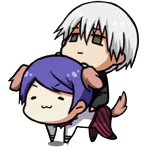 Набор стикеров Токийский Гуль №4 для WhatsApp 12