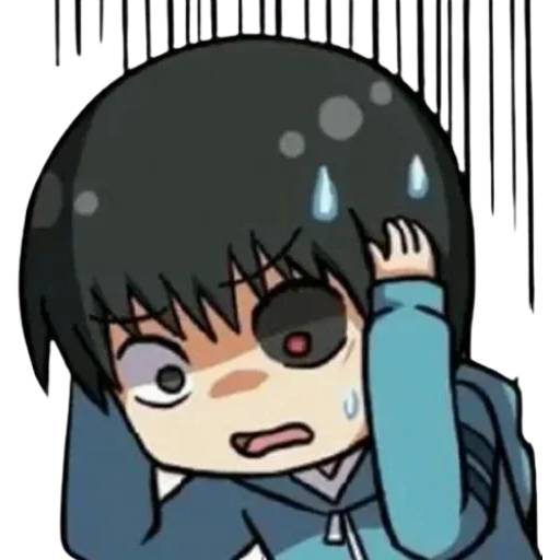 Набор стикеров Токийский Гуль №4 для WhatsApp 2