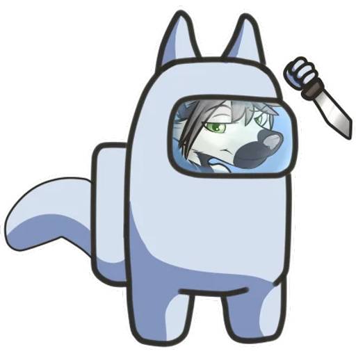 Набор стикеров Among Us №8 для WhatsApp 11