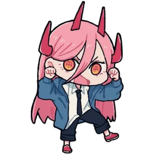 Набор стикеров Человек-бензопила №12 для WhatsApp 21