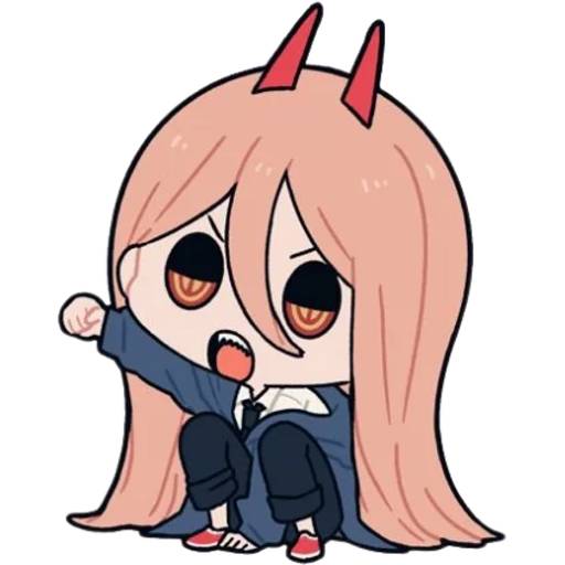 Набор стикеров Человек-бензопила №12 для WhatsApp 23