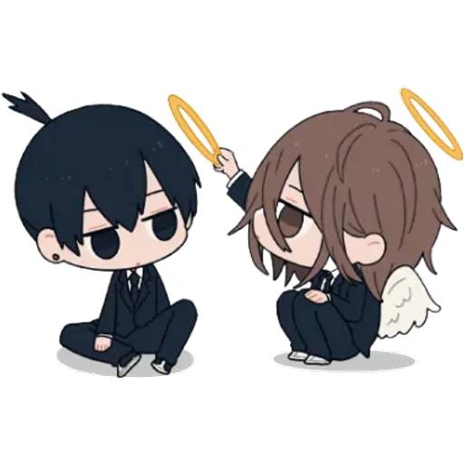 Набор стикеров Человек-бензопила №12 для WhatsApp 24