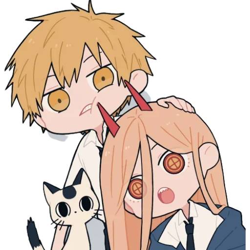 Набор стикеров Человек-бензопила №12 для WhatsApp 25