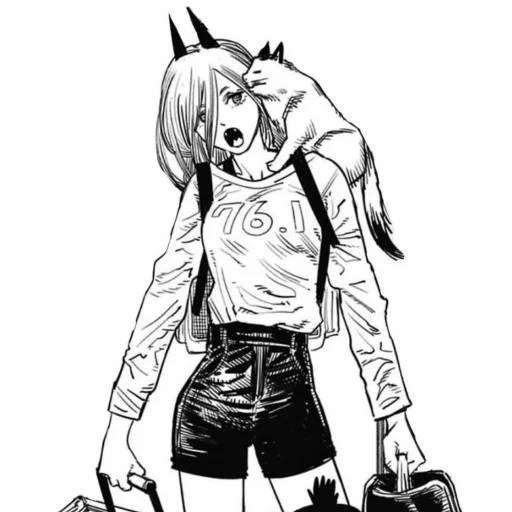 Набор стикеров Человек-бензопила №15 для WhatsApp 26