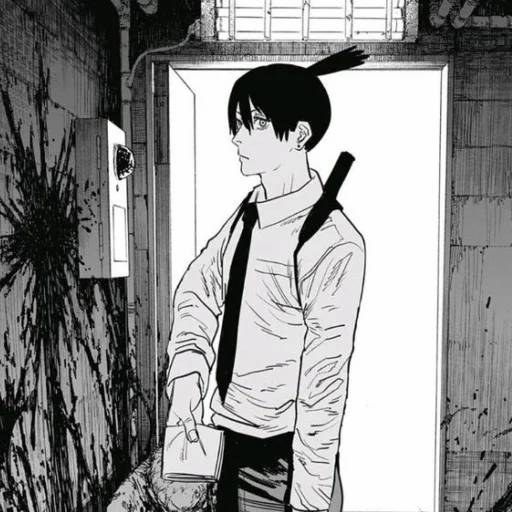 Набор стикеров Человек-бензопила №15 для WhatsApp 28