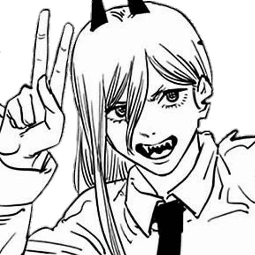 Набор стикеров Человек-бензопила №16 для WhatsApp 20