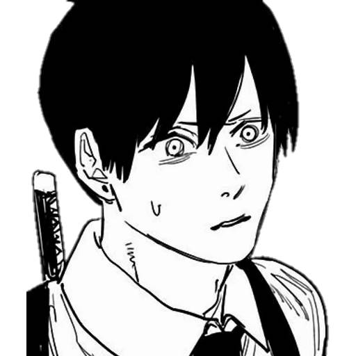 Набор стикеров Человек-бензопила №16 для WhatsApp 23