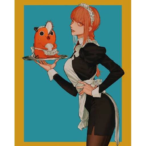 Набор стикеров Человек-бензопила №29 для WhatsApp 28