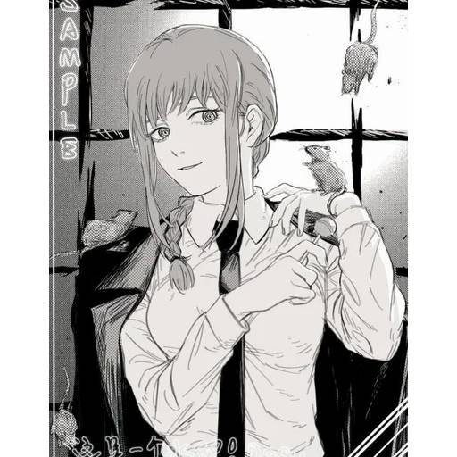 Набор стикеров Человек-бензопила №7 для WhatsApp 12