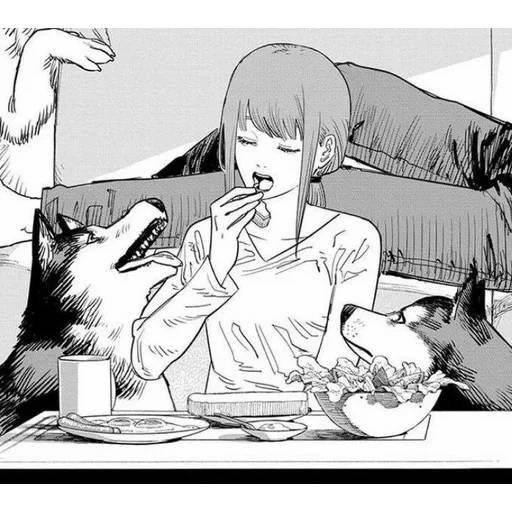 Набор стикеров Человек-бензопила №7 для WhatsApp 2