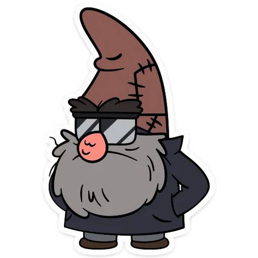 Набор стикеров Гномы Гравити фолз для WhatsApp 8