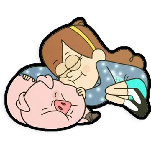 Набор стикеров Гравити Фолз №19 для WhatsApp 14