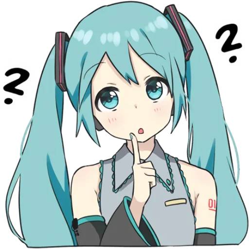 Набор стикеров Хацунэ Мику №9 для WhatsApp 15