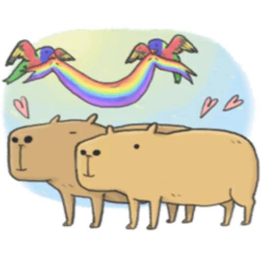 Набор стикеров Капибара №17 для WhatsApp 22