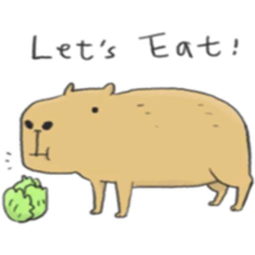 Набор стикеров Капибара №17 для WhatsApp 23