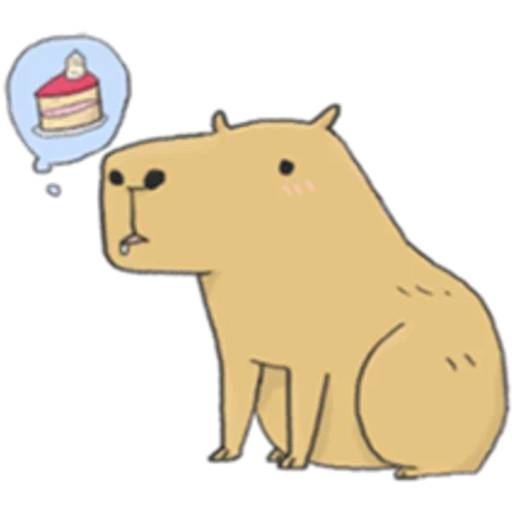 Набор стикеров Капибара №17 для WhatsApp 25