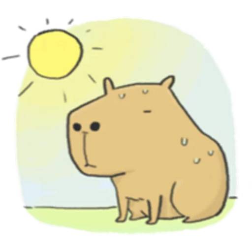 Набор стикеров Капибара №17 для WhatsApp 26