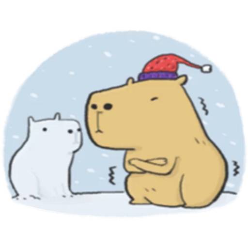 Набор стикеров Капибара №17 для WhatsApp 27