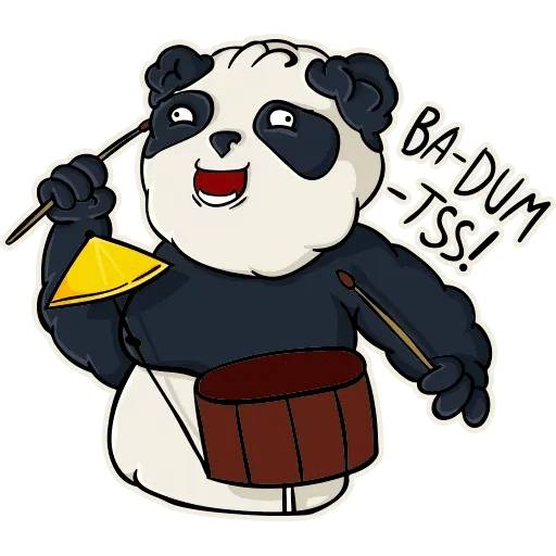 Набор стикеров Панда Олег для WhatsApp 3