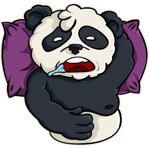 Набор стикеров Панда Олег для WhatsApp 4