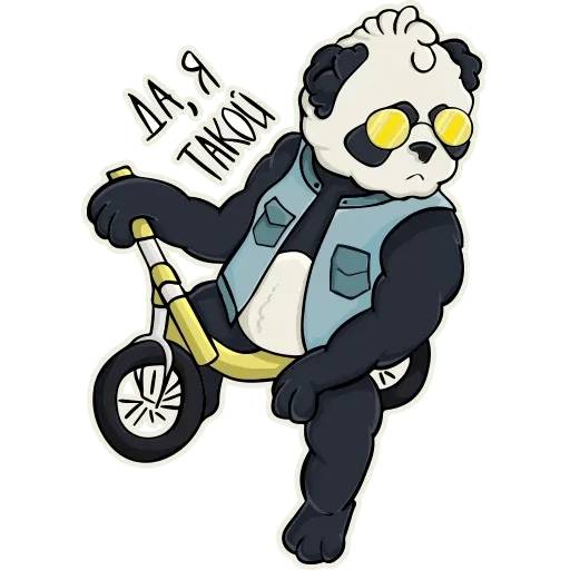 Набор стикеров Панда Олег для WhatsApp 5