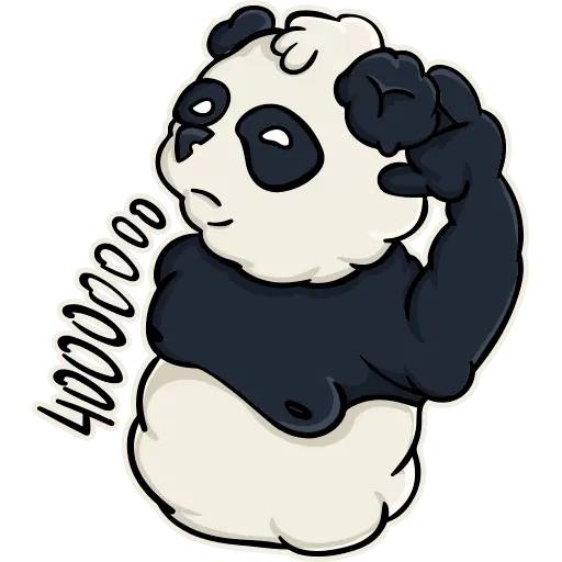 Набор стикеров Панда Олег для WhatsApp 6