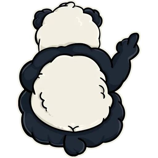 Набор стикеров Панда Олег для WhatsApp 8