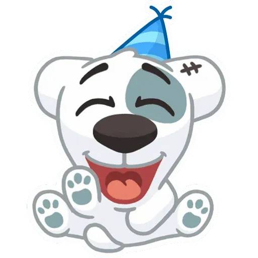 Набор стикеров Праздничный Спотти для WhatsApp 4