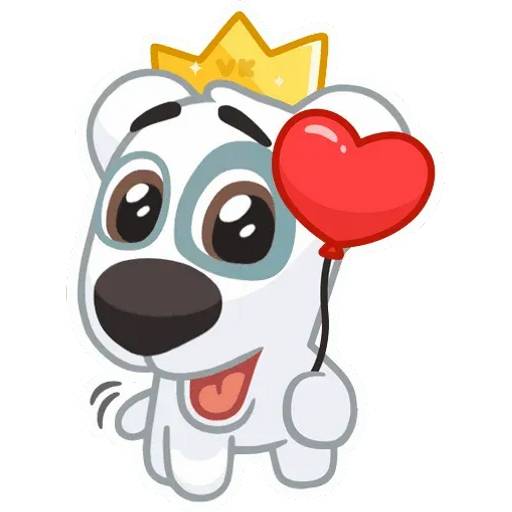 Набор стикеров Праздничный Спотти для WhatsApp 9