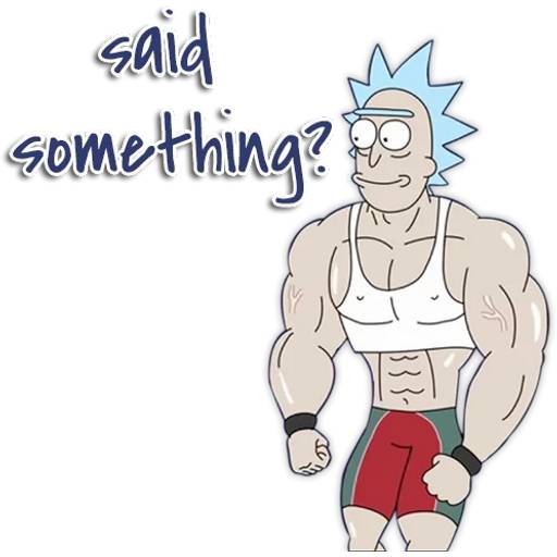 Набор стикеров Рик и Морти №10 для WhatsApp 6