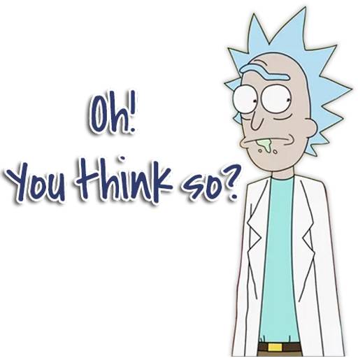 Набор стикеров Рик и Морти №10 для WhatsApp 8