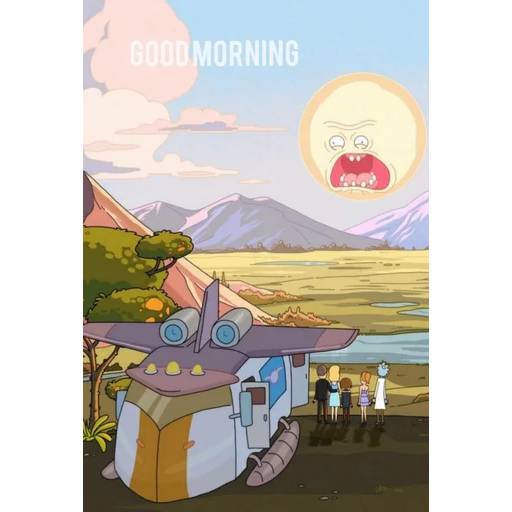 Набор стикеров Рик и Морти №12 для WhatsApp 28